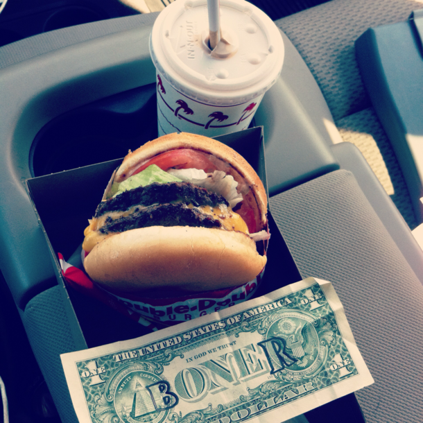 Today I got In-N-Out this was my change