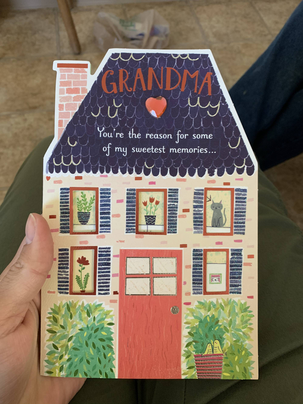 Today is my th birthday and this is the card my sister got me