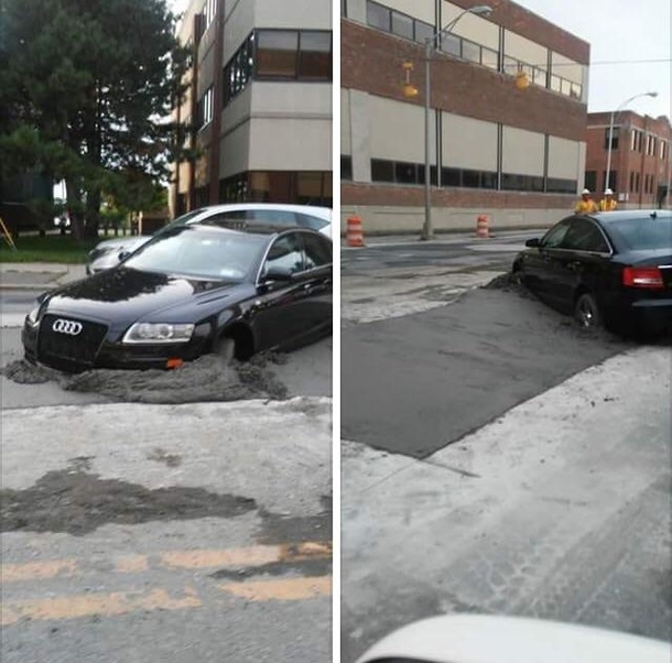 today someone decided to make an illegal u turn at the worst possible time