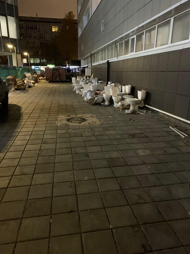 Toilet cemetery