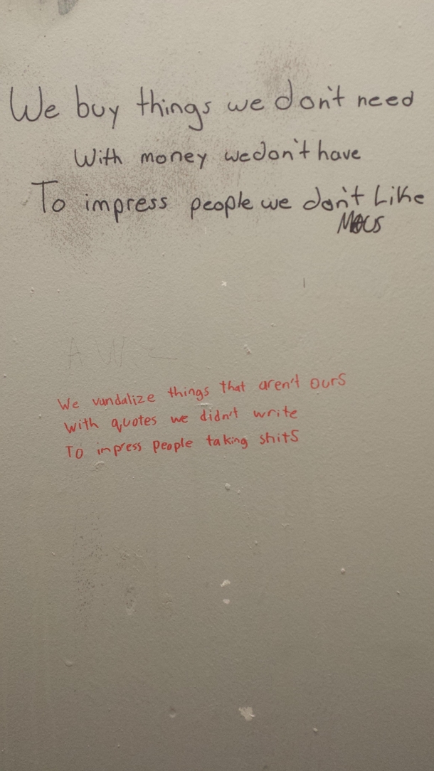 Toilet poetry