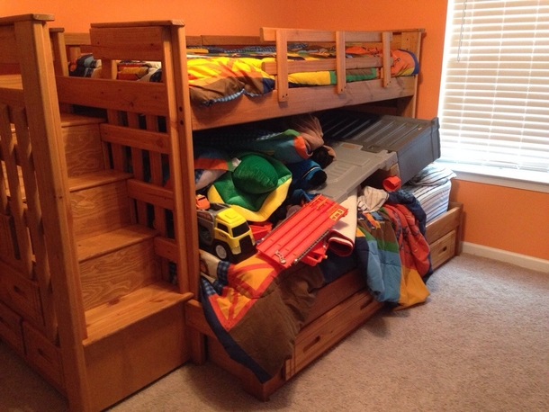 Told my son to clean his room