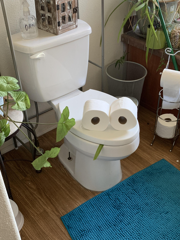 Told my wife I left her a surprise in the bathroom