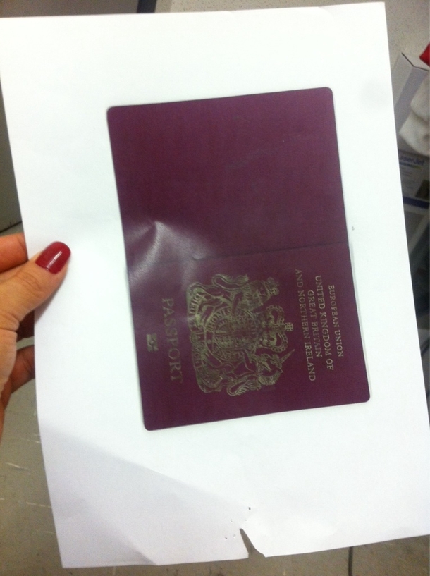 Told the new guy at work we need a copy of his passport to verify his eligibility to work This is what we got