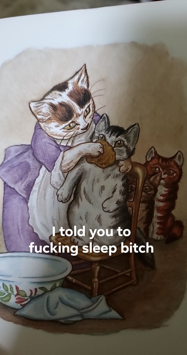 Tom Kitten book for my daughter is wild