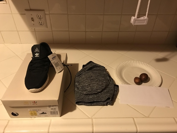Tomorrow is my wifes birthday My baby son mo got her a nursing bra lunch bags my daughter - yrs got her running shoes so she can keep up I had a vasectomy last week and giving her my results She was over stressing about getting her tubes tied next week so