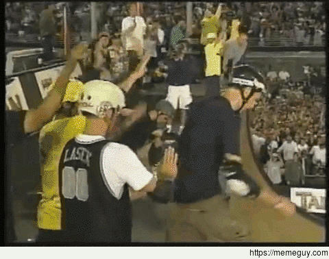 Tony Hawk landing the first ever 