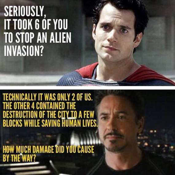 Tonys response for that joke about the alien invasion