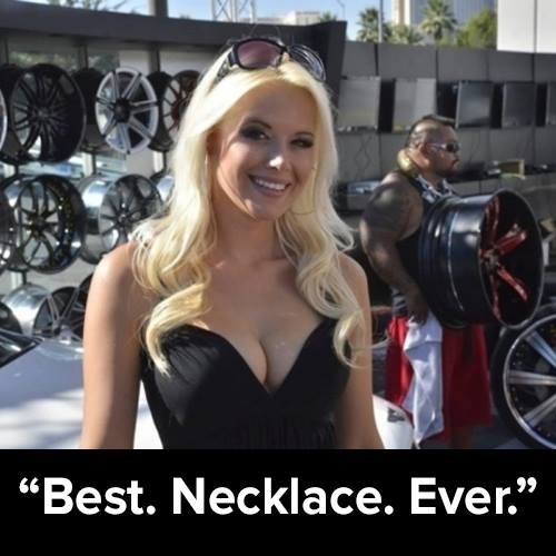 Took me a while to spot the necklace