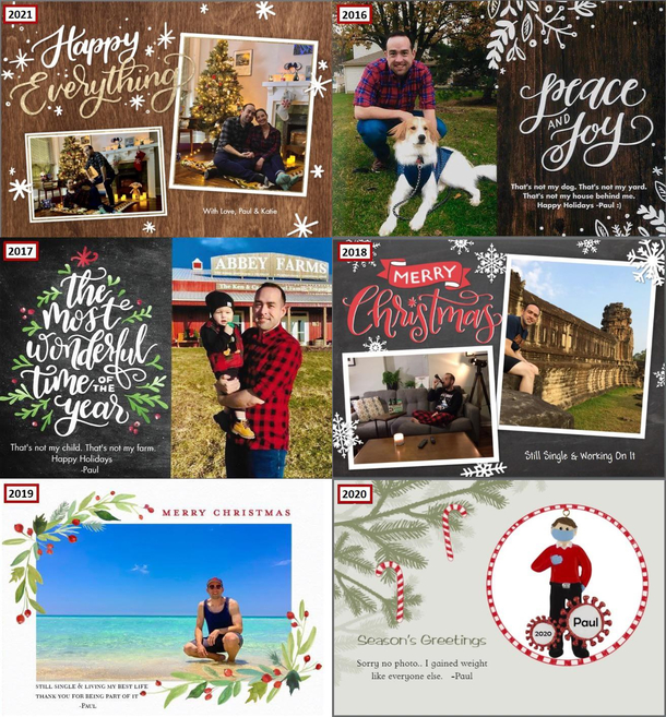 Took me  years but I finally found someone to make funny Christmas cards with me