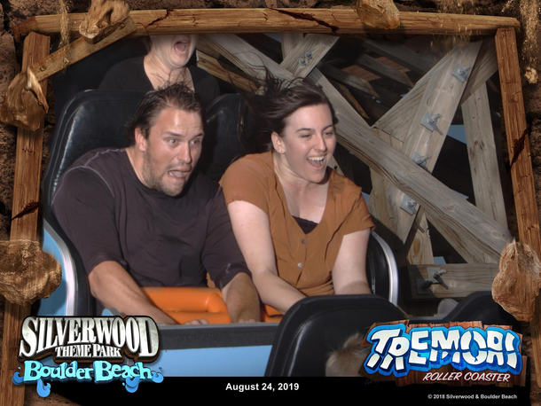Took my husband on his first roller coaster