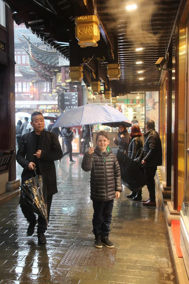 Took my son to Shanghai The locals were really nice