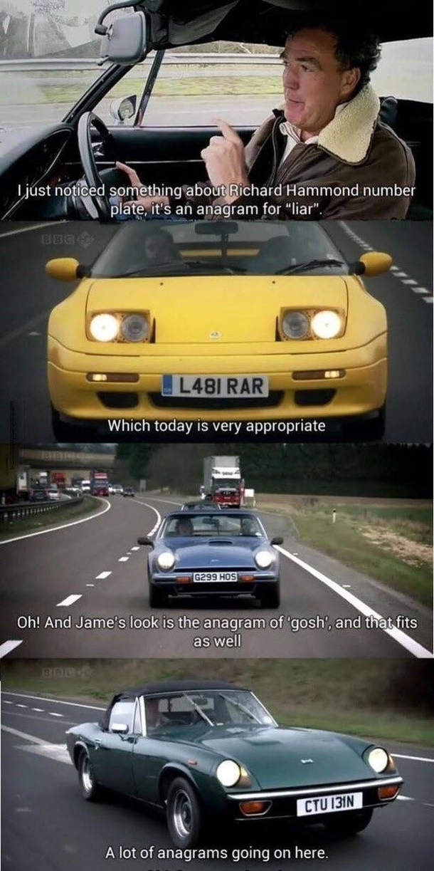 Top Gear Anagrams