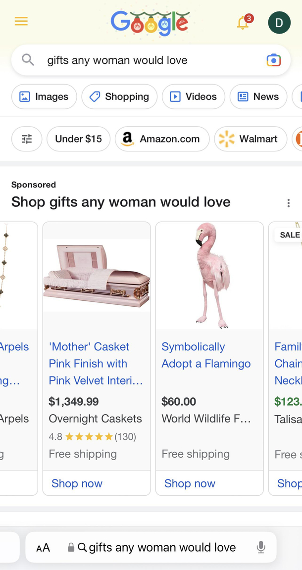 Tough decision while searching for gifts any woman would love