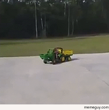 Tractor driver falls asleep at the wheel