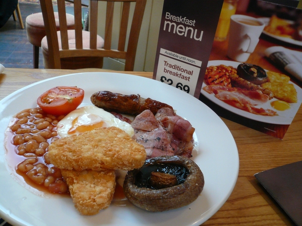 Traditional English breakfast 