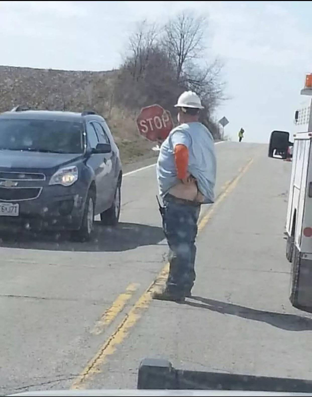 Traffic had to be rerouted due to a large crack in the road