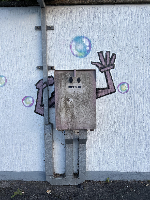 Train station graffiti
