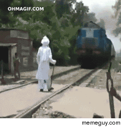 Trains dont care about Gandalf