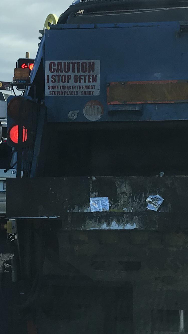 Trash truck diamond driver