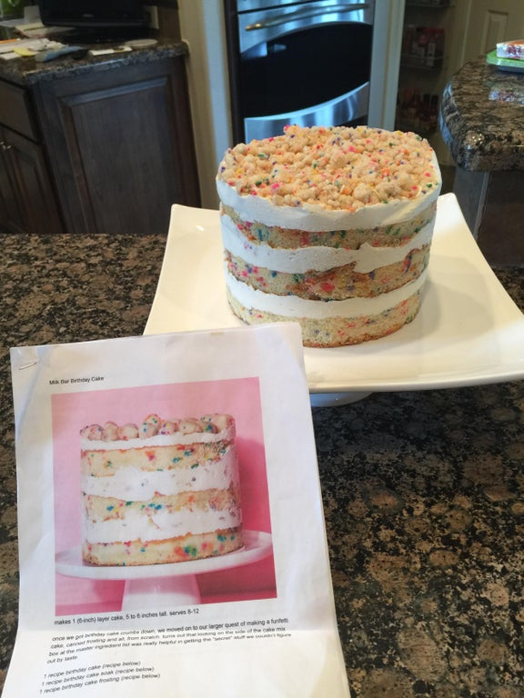 Tried making the Momofuku Milk Bar Cake