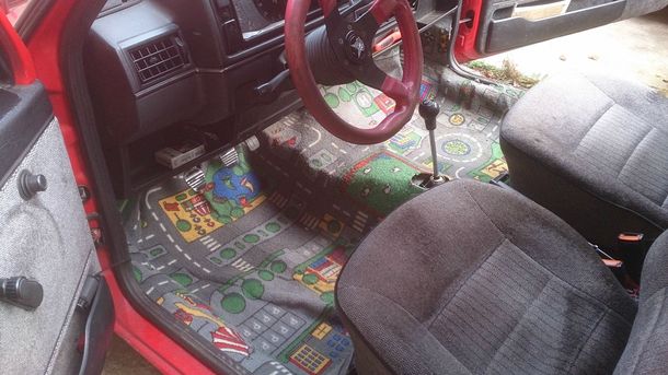 Tried to fix the carpet in my car with a little nostalgia