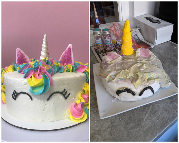 Tried to make a birthday cake