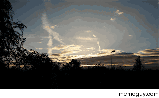 Tried to make a sunset time lapse - but it got cloudy Looks cool anyway 