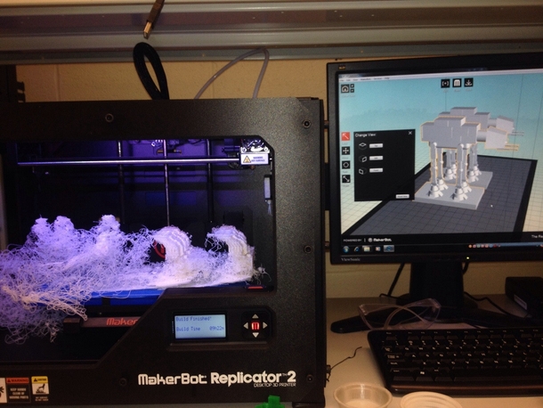Tried to make an AT-AT on my D printer Nailed it 