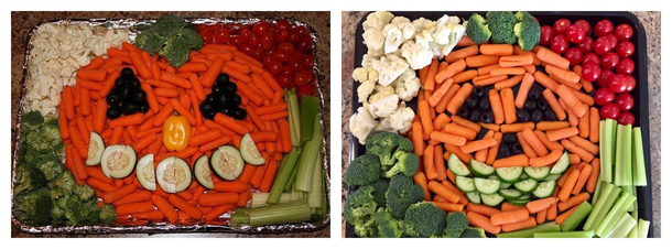 Tried to replicate a pumpkin veggie tray I found online Could be worse