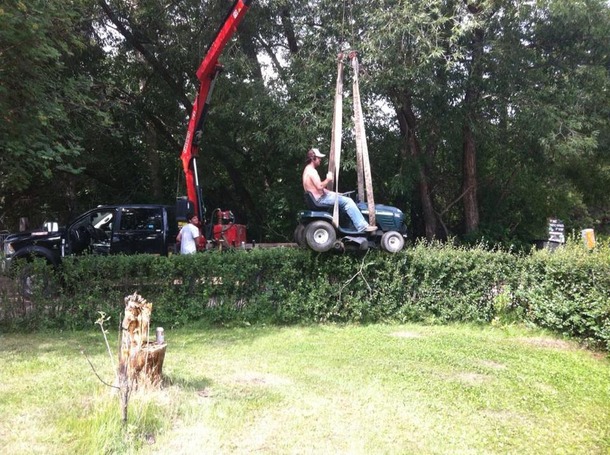 Trimming the hedges like a boss