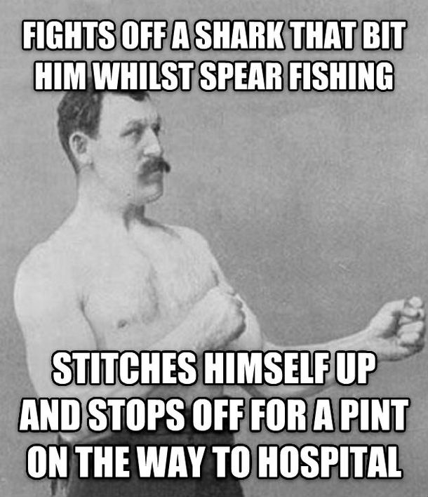 True-Life Overly Manly Man seen in todays Guardian 