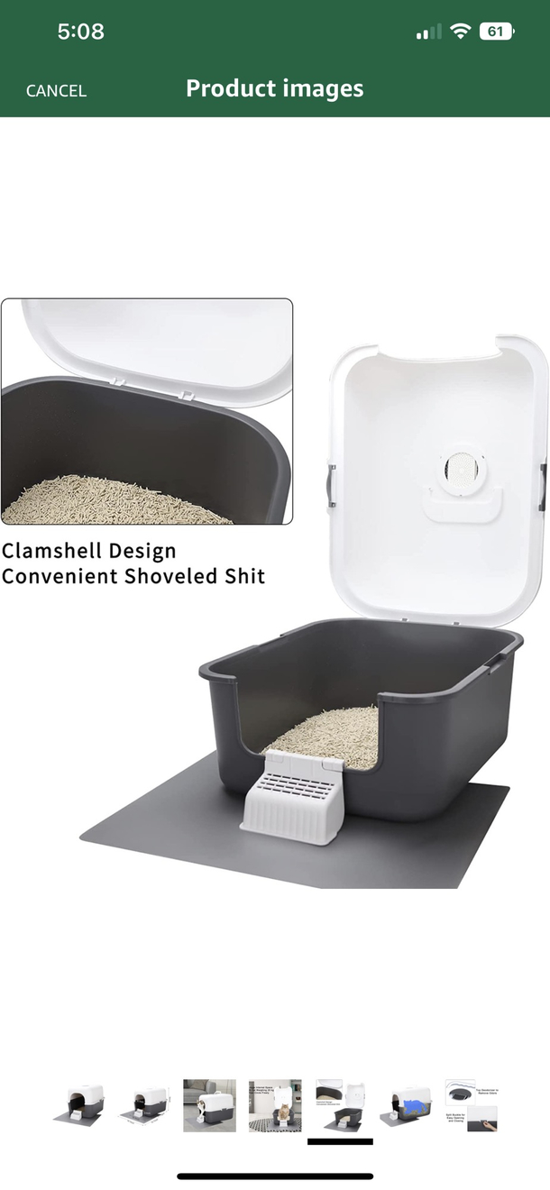 Truth in advertising while shopping for litter boxes on Amazon