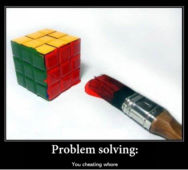 try thinking inside the box until you are smart enough