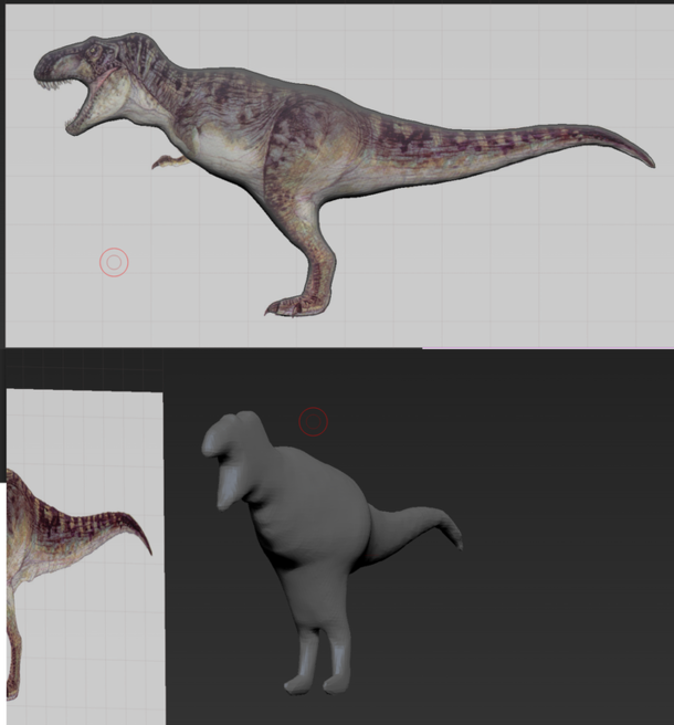 Trying to D model a T-Rex
