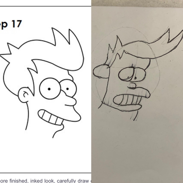 Trying to draw Fry