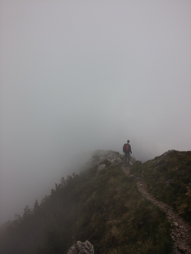 Trying to keep up with Snoop Dogg while hiking