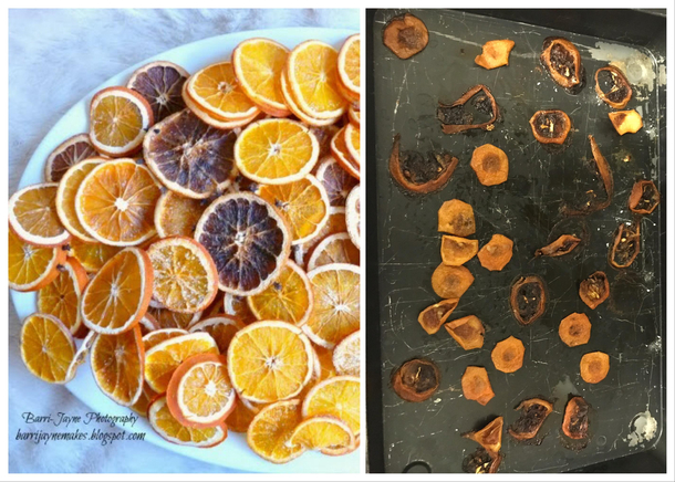 Trying to make dried orange wheels 