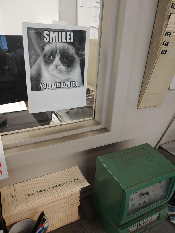 trying to spread positivity at work