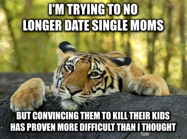 Trying to stop dating single moms - Meme Guy
