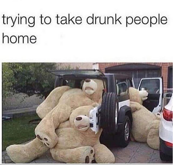 Trying to take drunk people home