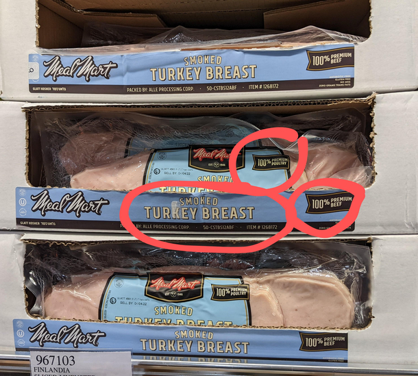 Turkey beef or poultry