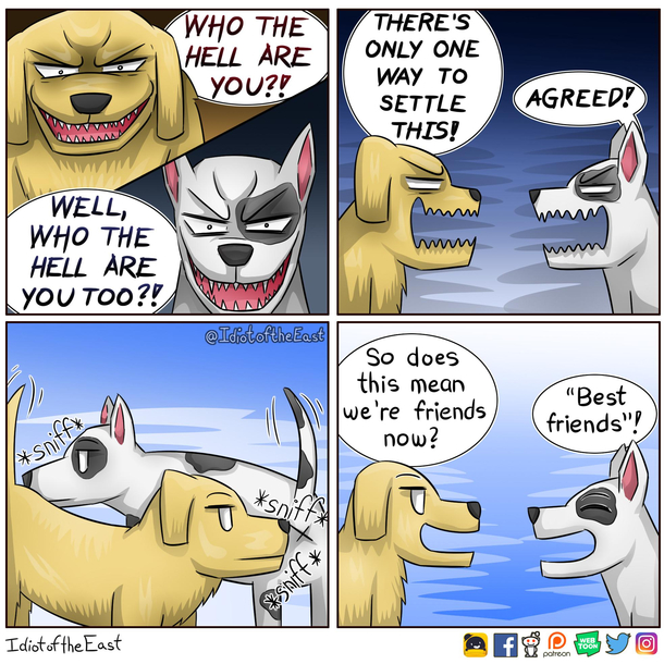 turns out dogs do it because the odor is unique to every dog two dogs can quickly determine if they have met before