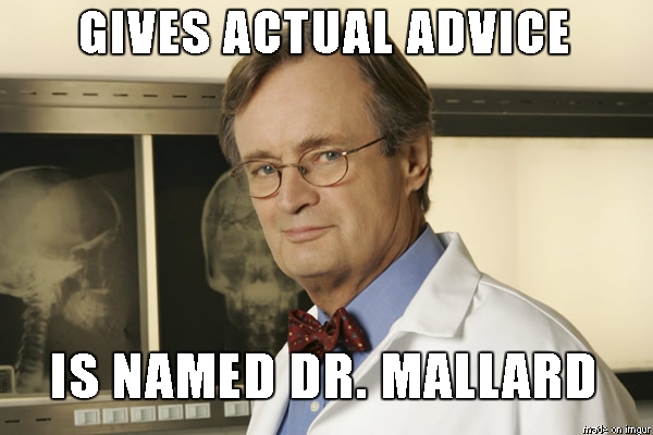 TVs Actual Advice Mallard