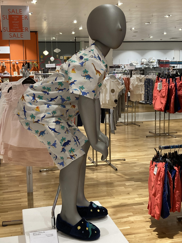 Twerking mannequin at John Lewis
