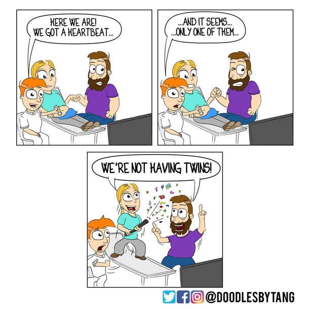 Twin parents We salute but do not envy you