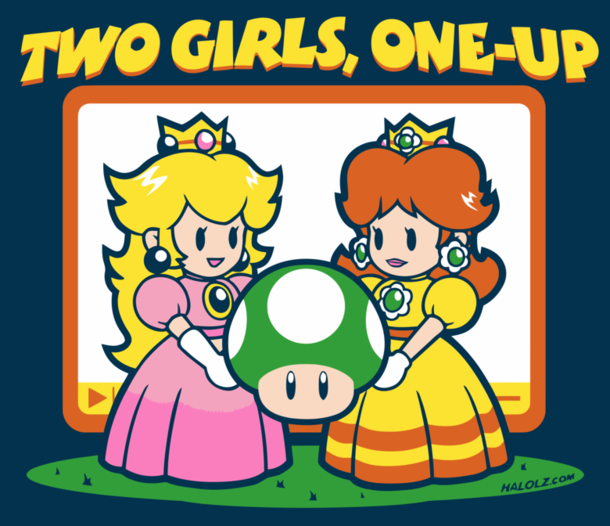 Two girls one up