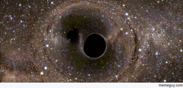 Two Merging Black Holes  gifs