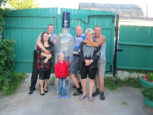 Typical russian family photo