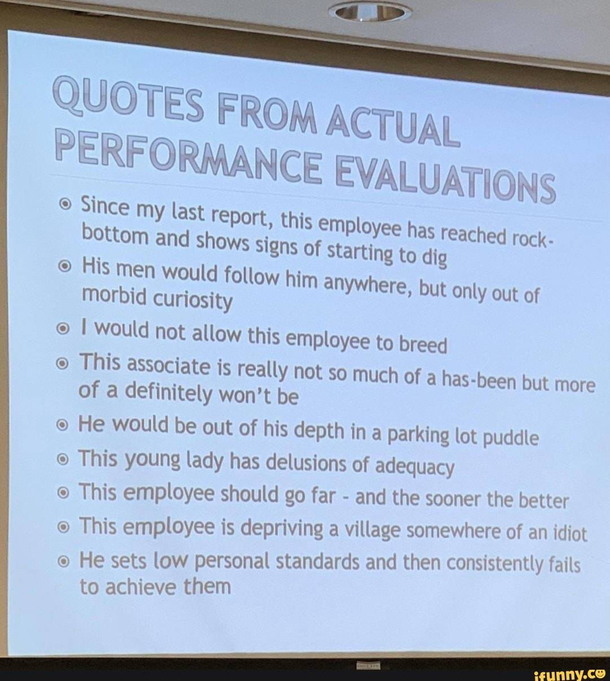 Under-Performance Review